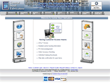 Tablet Screenshot of centralsteelfab.com